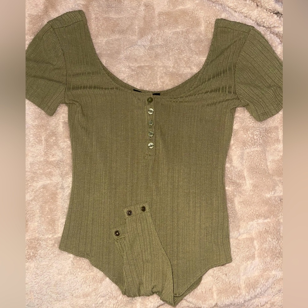 Green body suit